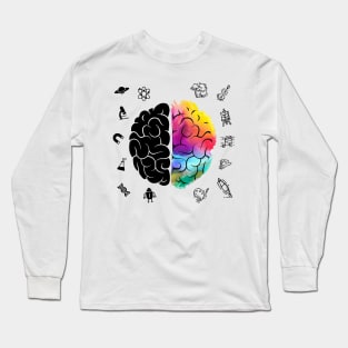 Funny Brain Long Sleeve T-Shirt